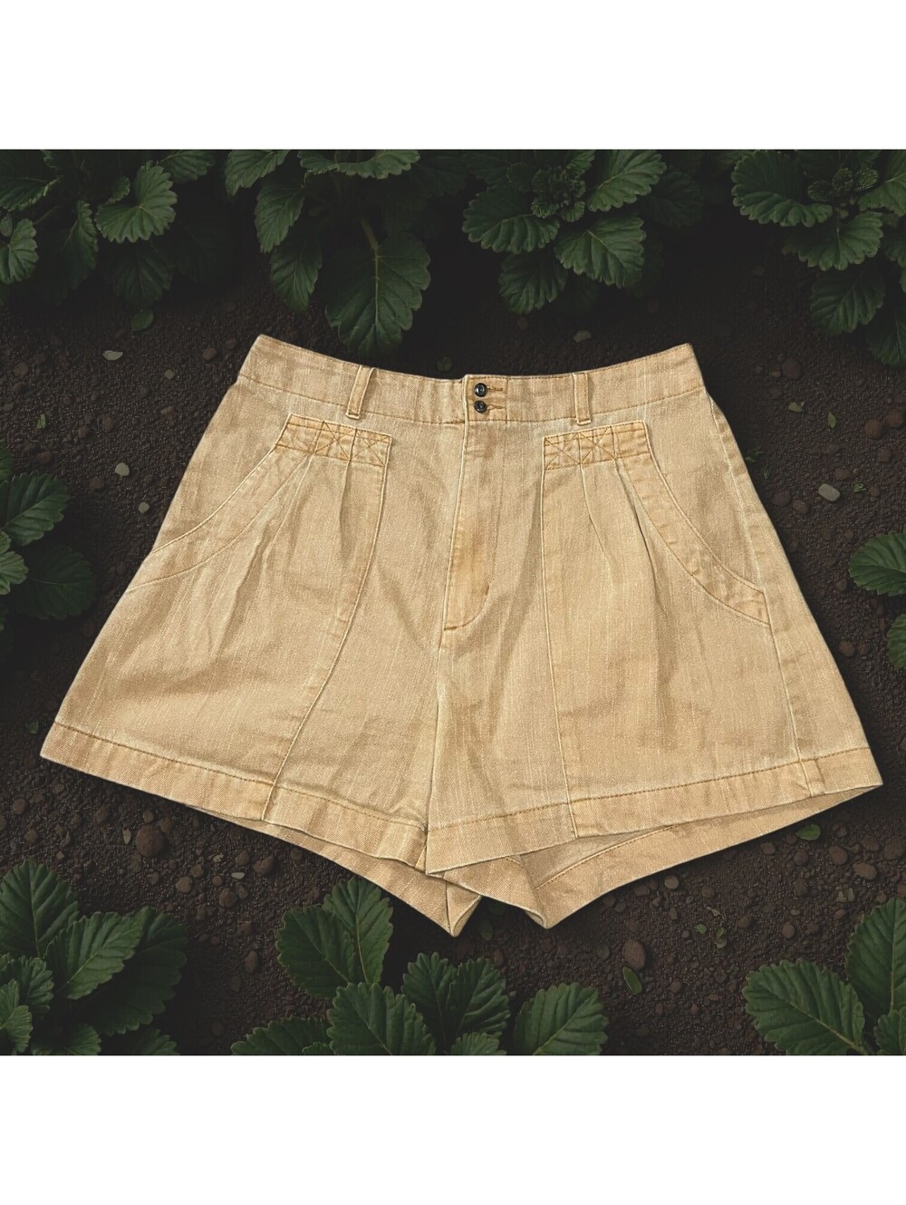 High Waist Size 6 Pleated Elevated Shorts Universal Threads Wide Leg Retro
